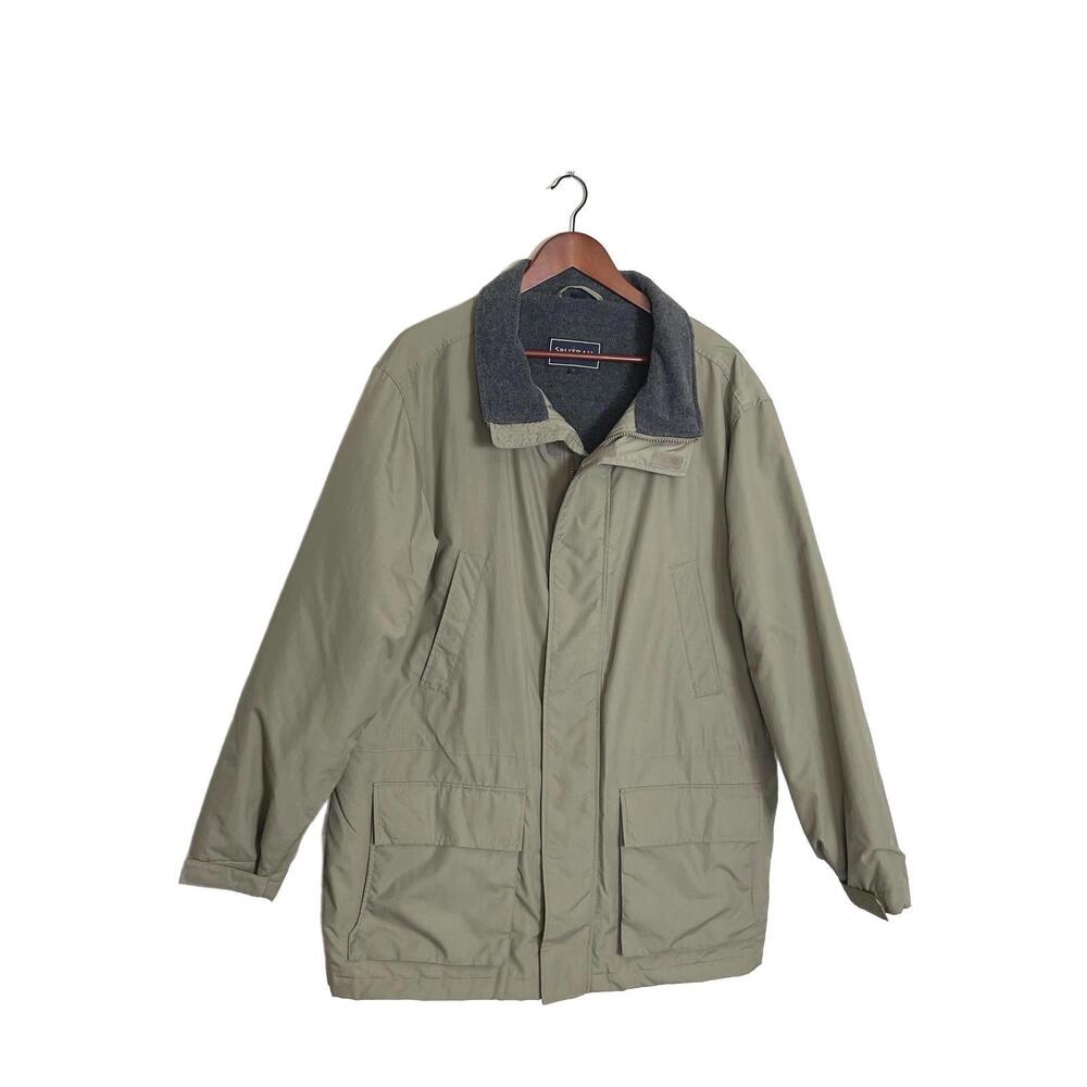 Men's Utility Full Zip Field Jacket Coat Large|‎ Cabincore Cozycore Gorpcore